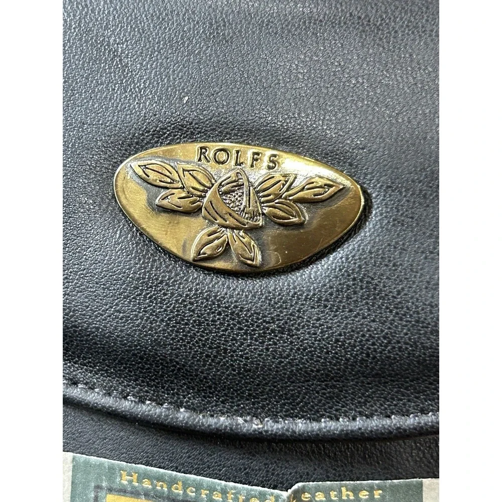Vintage ROLFS Leather Wallet Made in‎ USA Cowhide Handcrafted Credit Card NEW